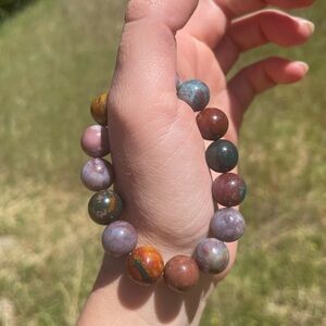 Ocean Jasper x Moss Agate Bracelet!